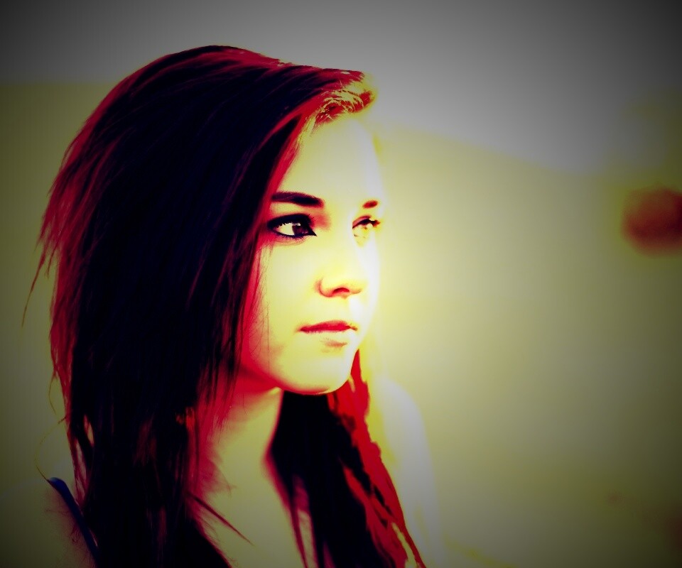 Рыженькая обои