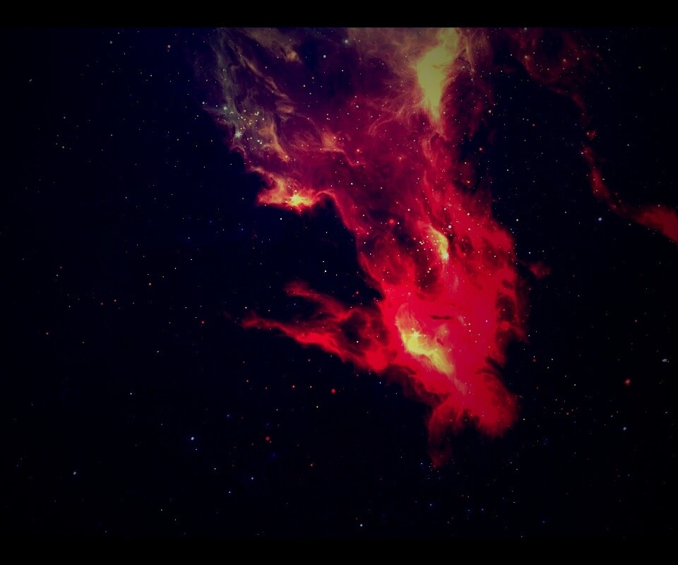 Красная туманность обои