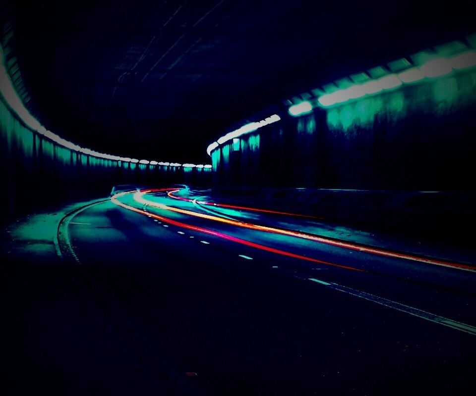 Огни в тоннеле обои