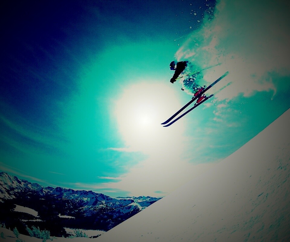 Горнолыжник обои