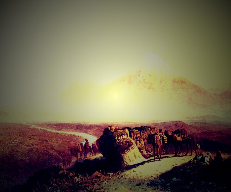 Картина "Вид на Арарат" обои