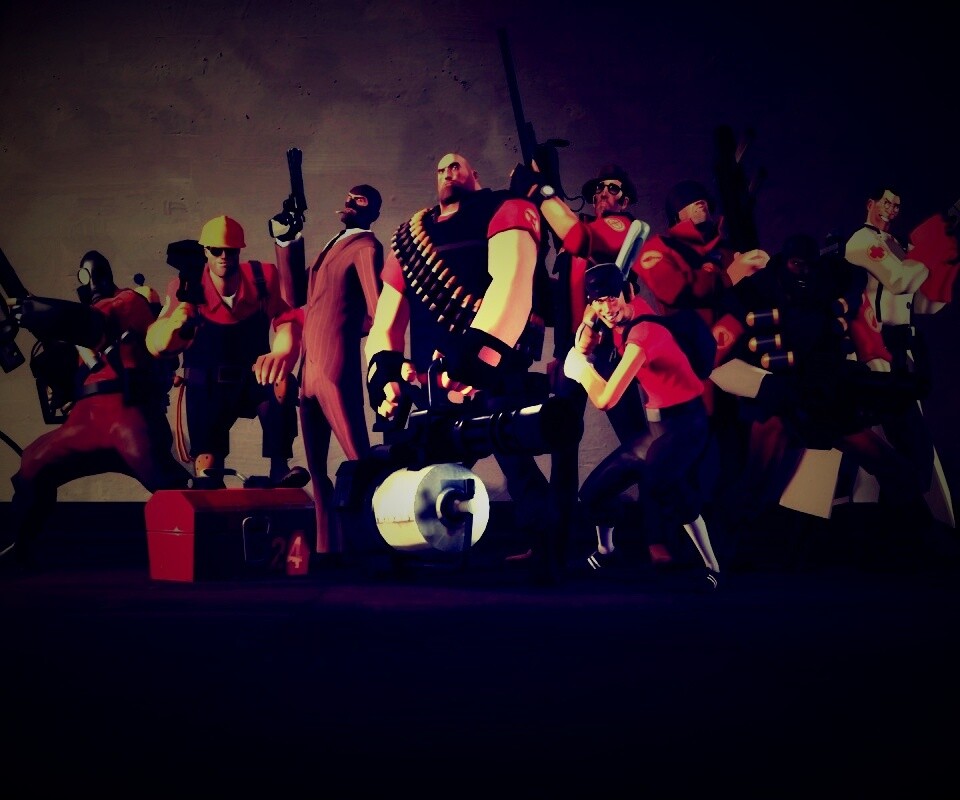 Герои игры Team Fortress 2 обои