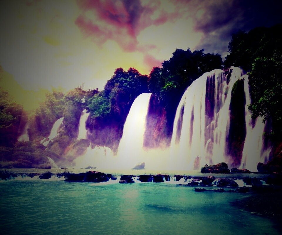 Водопады в джунглях обои