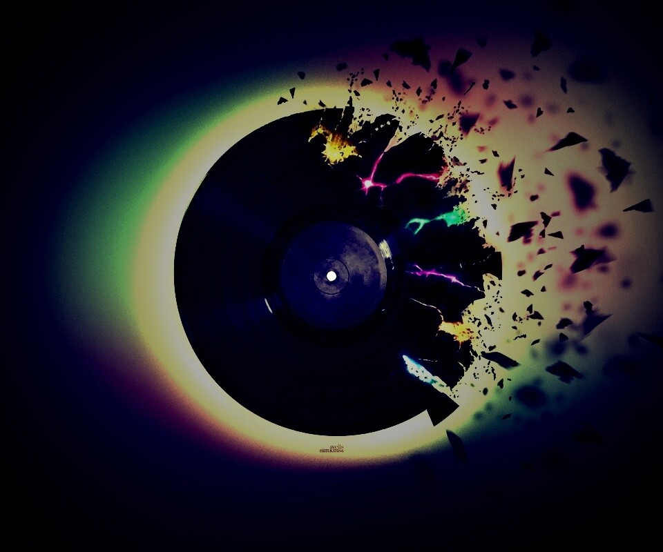 Разрывающийся винил обои