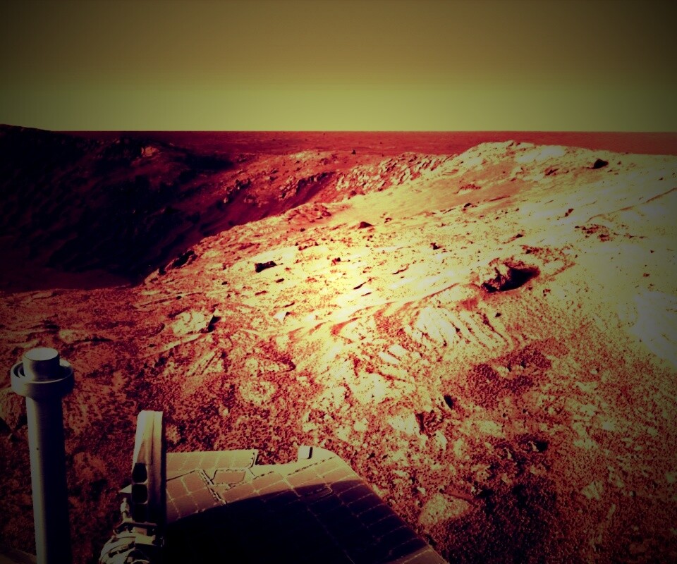 Снимок с марсохода обои