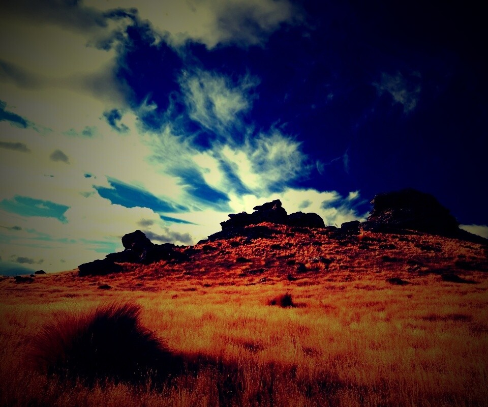 Дымящиеся скалы обои