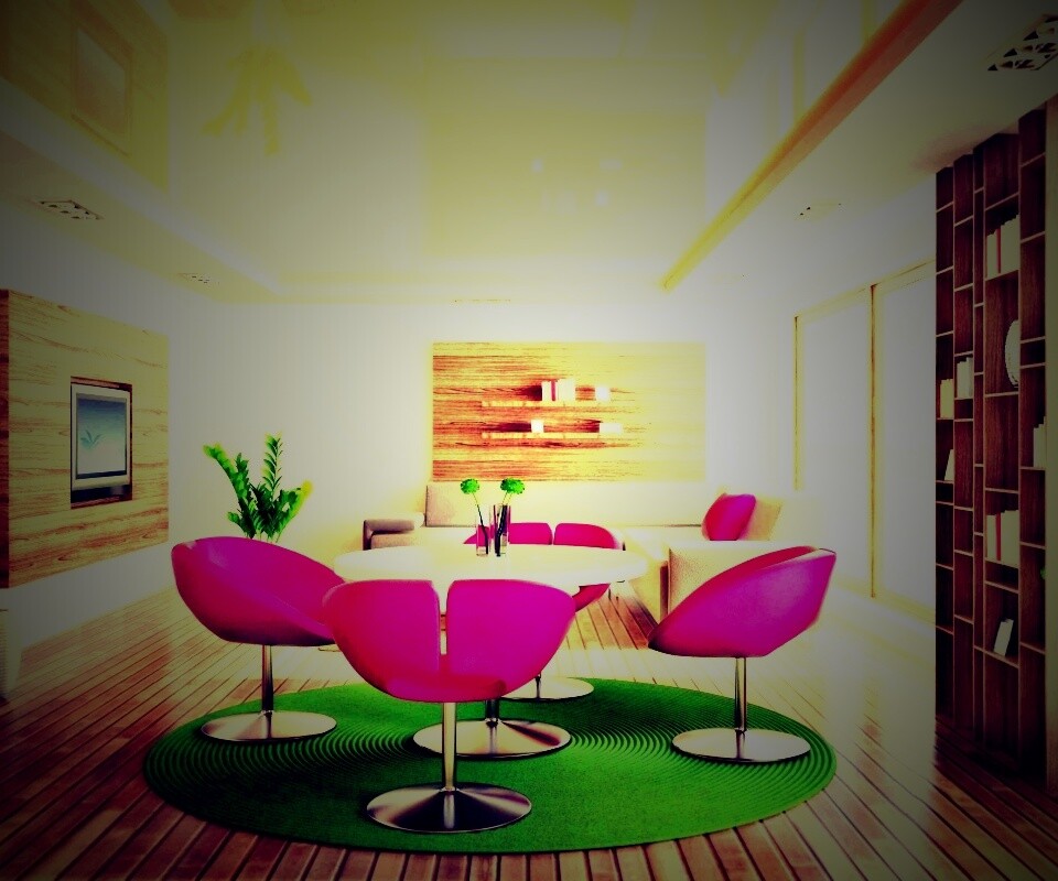 Дизайн гостиной обои