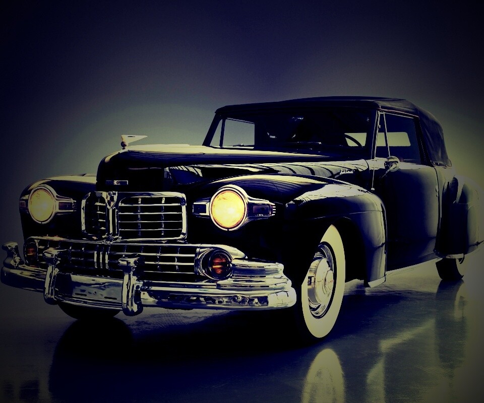 Черный ретро авто обои