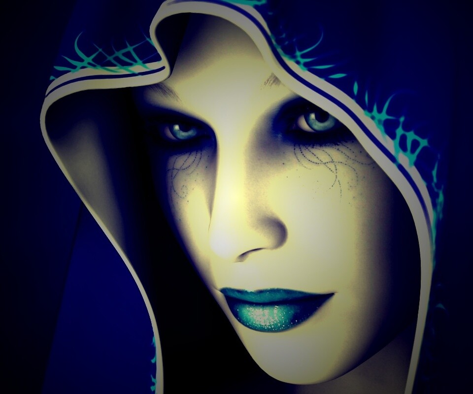 Магичка в капюшоне обои