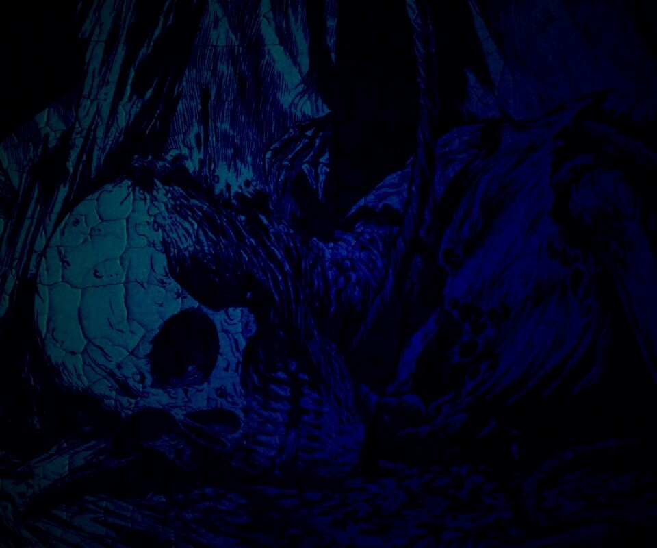 Тлеющий скелет обои