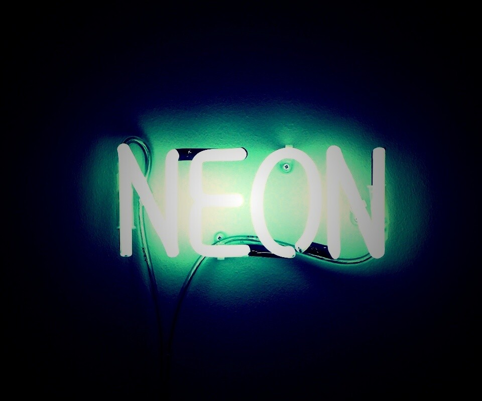 Неоновая надпись обои
