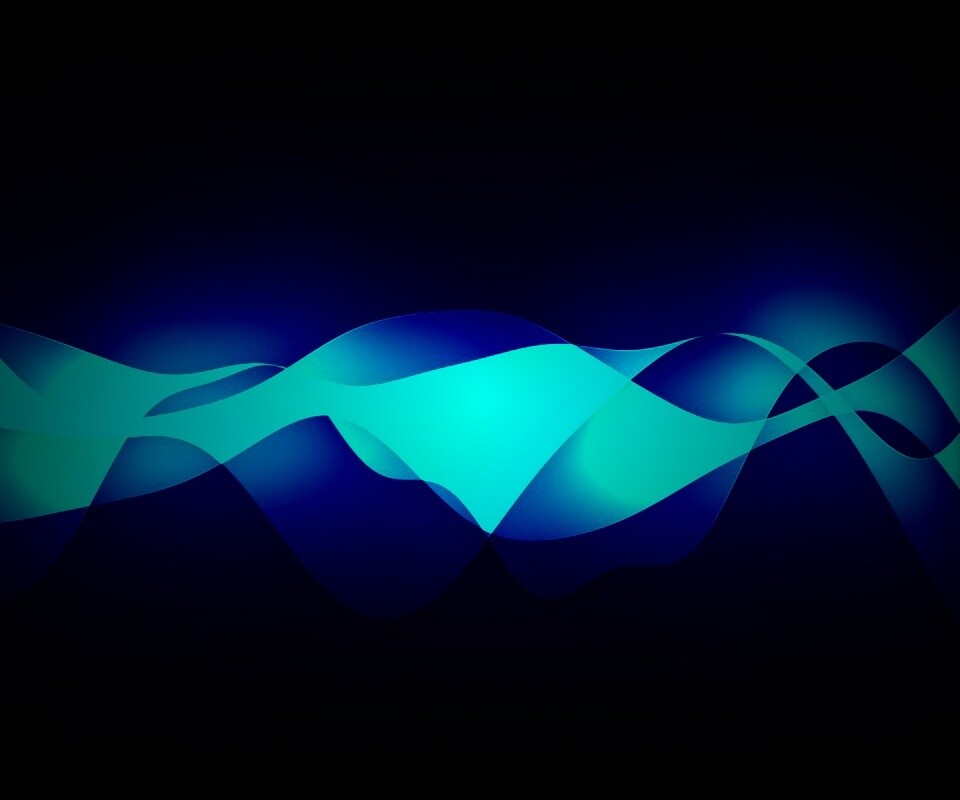 Синии волны обои