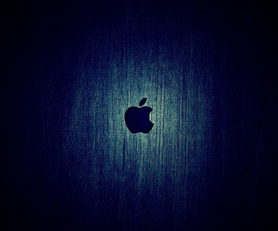 Логотип Apple на доске обои