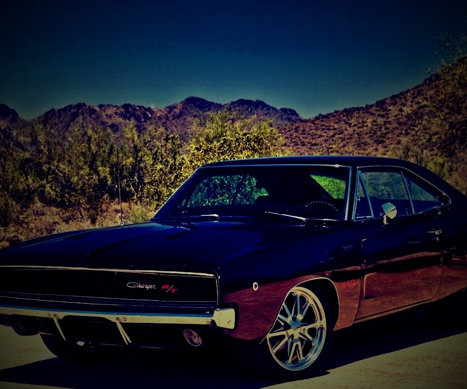 Черный Додж обои