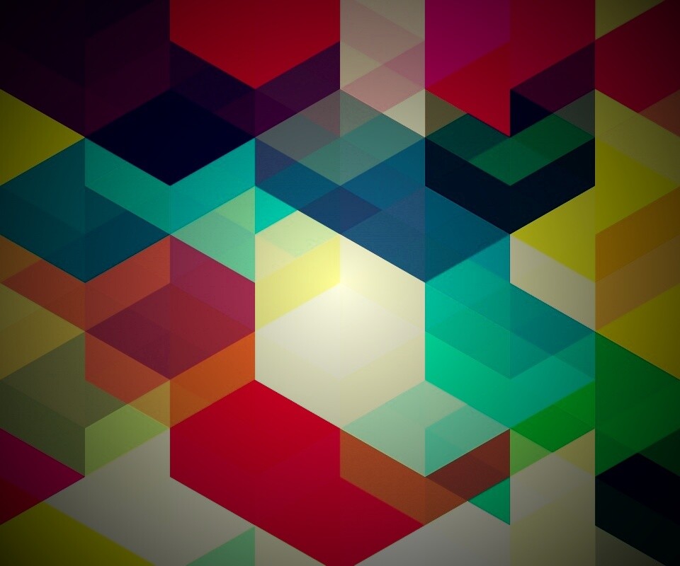 Разноцветные параллелограммы обои