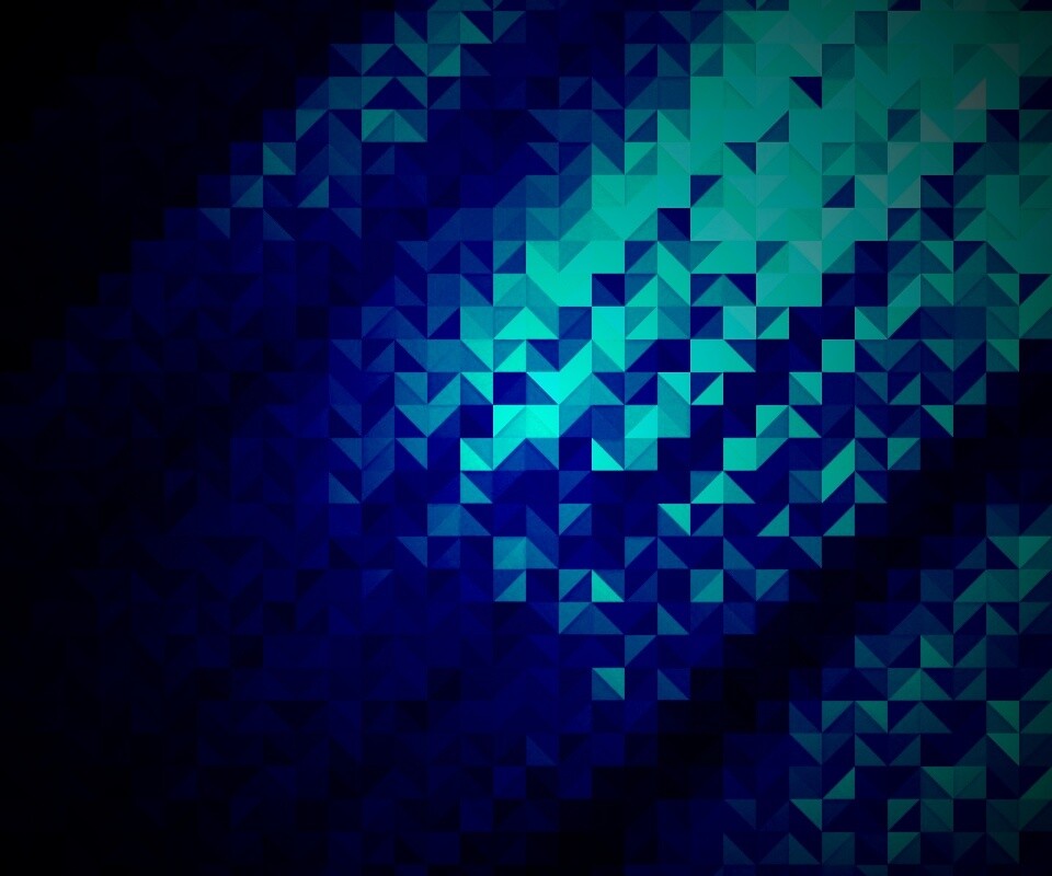 Синий квадратный узор обои