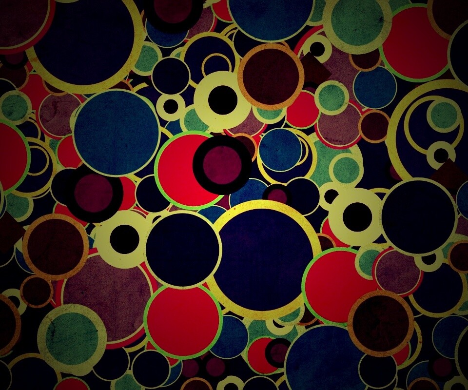 Цветные круги обои