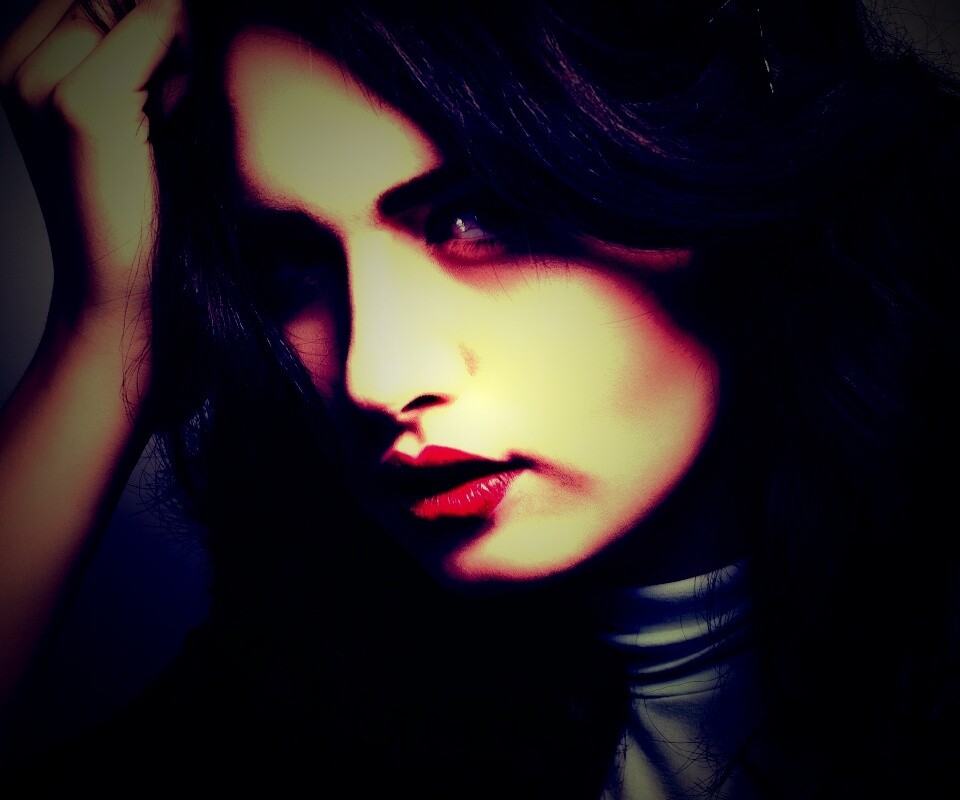 Модель с отличным макияжем обои