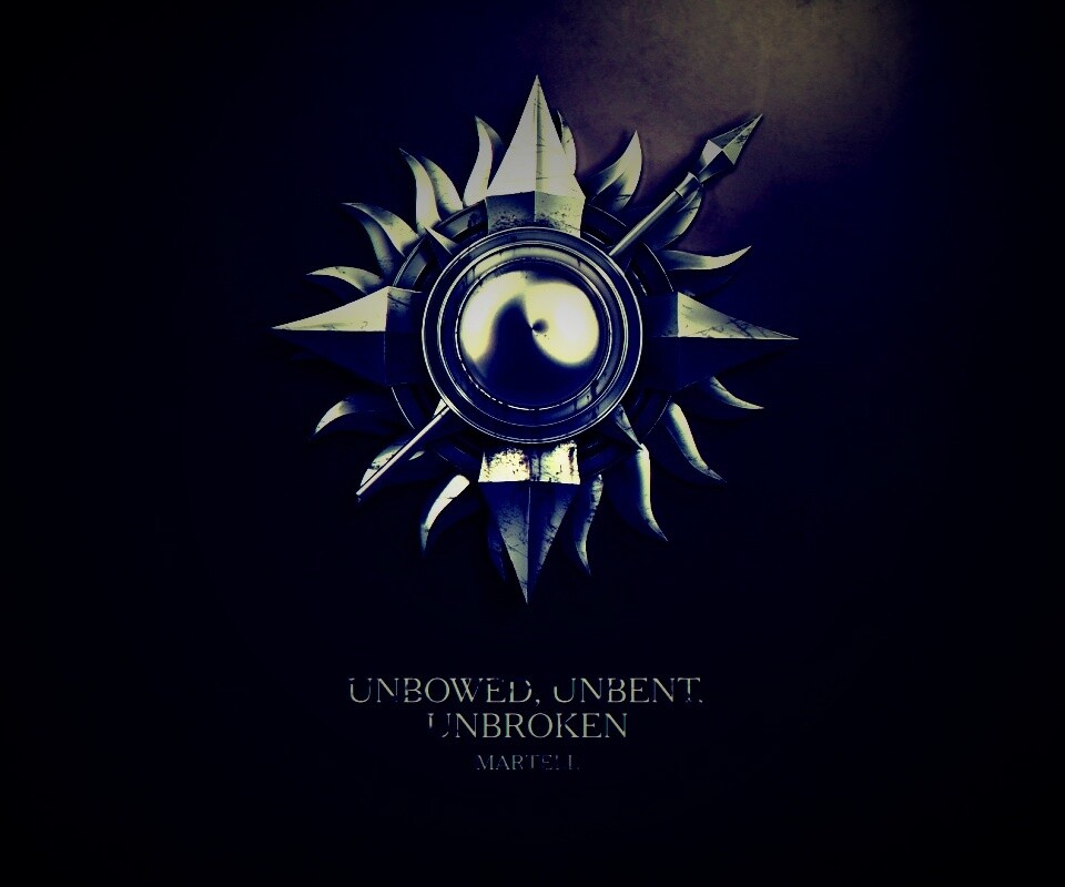 Металлический герб дома Мартелл обои