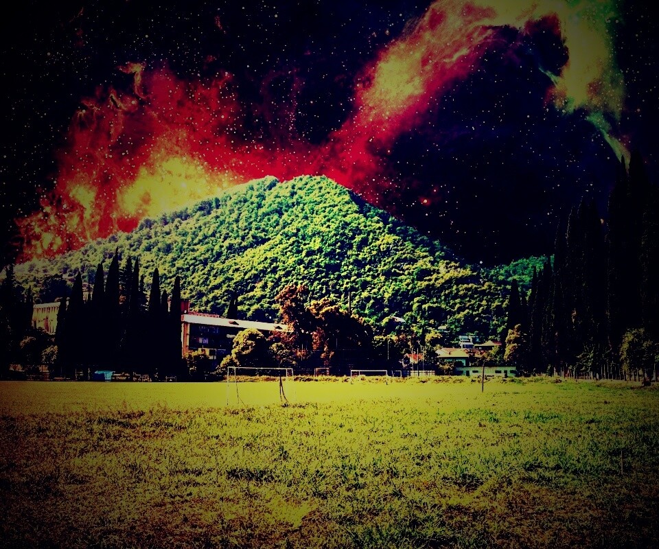 Под удивительным небом обои