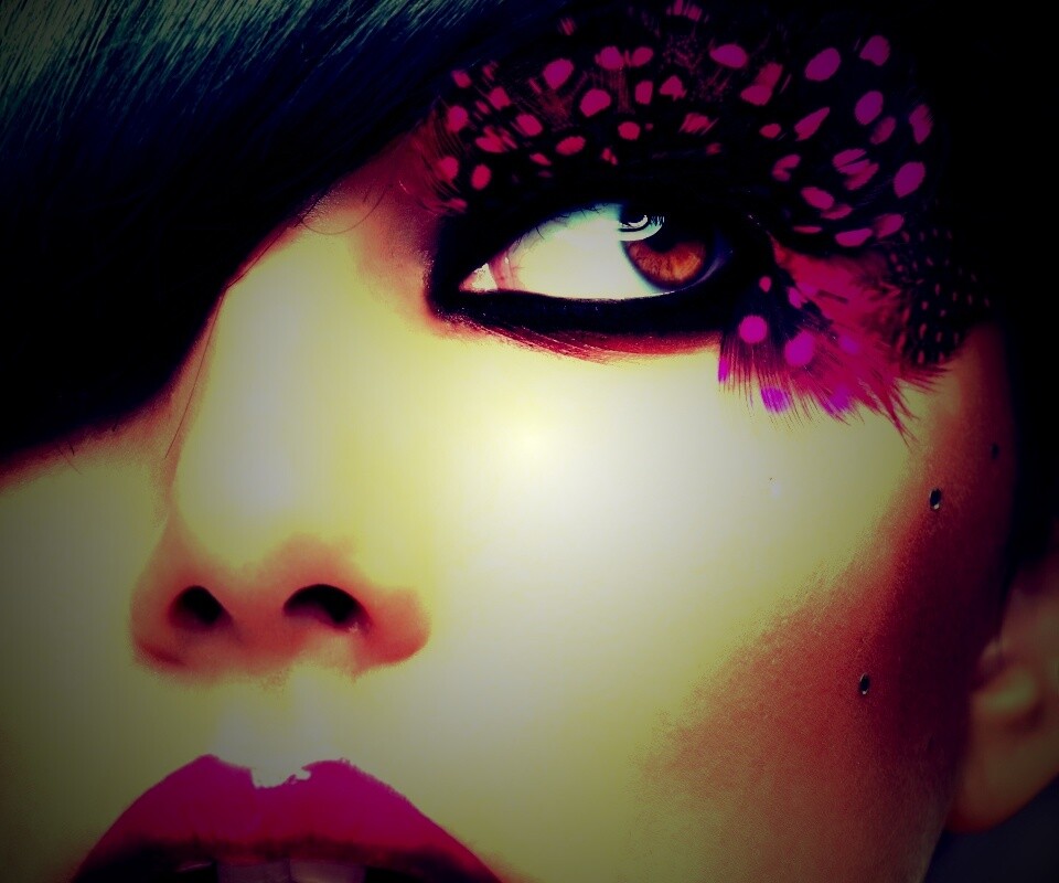 Макияж крупным планом обои