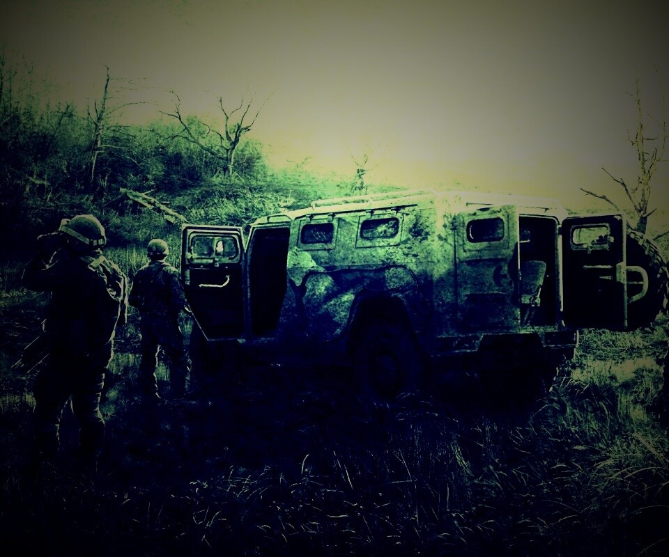 Солдаты из сталкера на болоте обои
