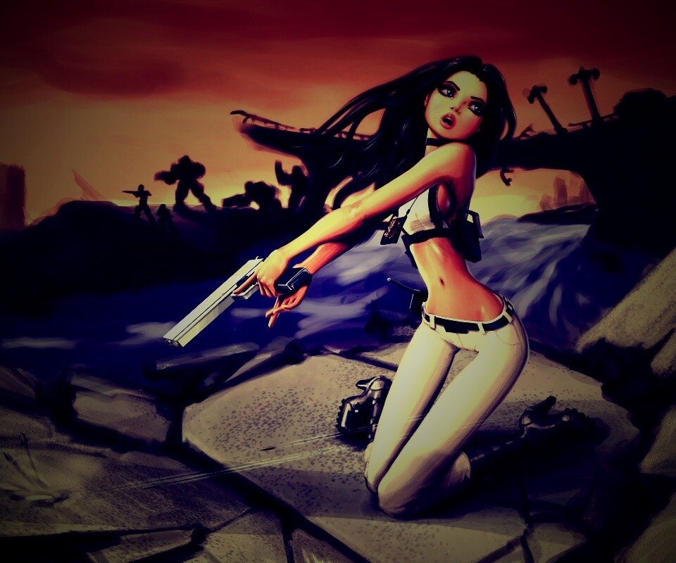 Рисованный суперагент обои