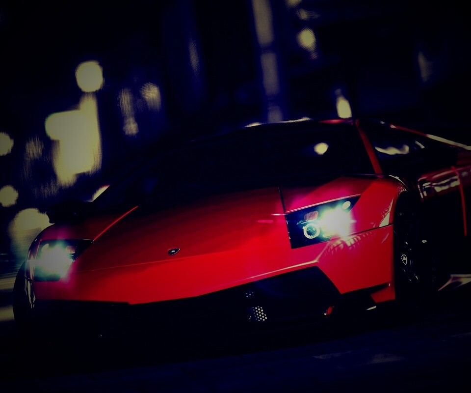 Красная ламборджини мурселаго обои