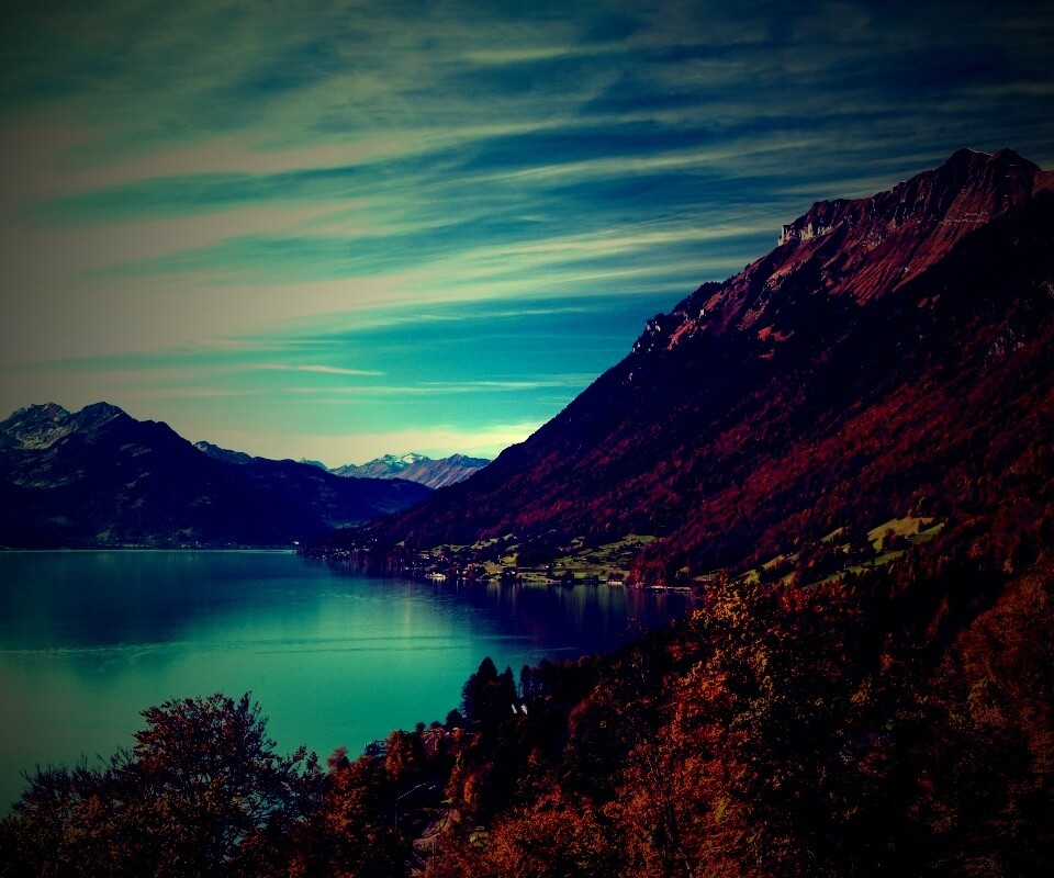 Горное озеро обои