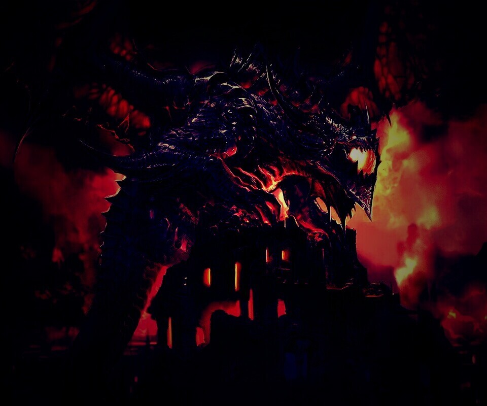 Огромный дракон обои