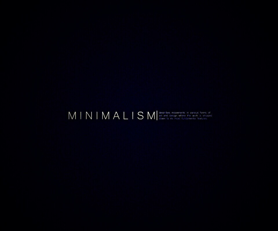 Минимализм обои