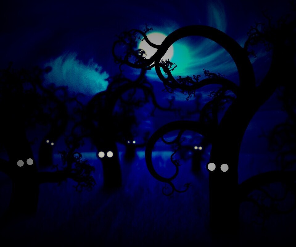 Страшно ночью в лесу обои