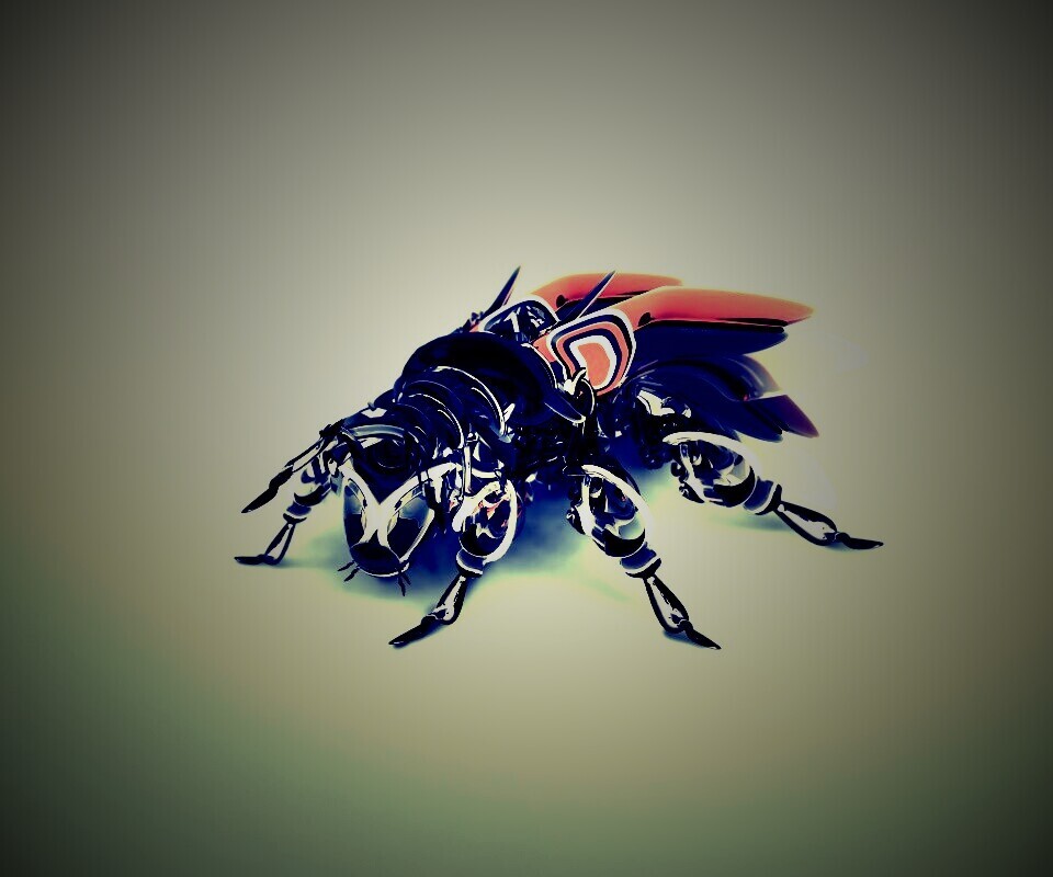 Кибер муха обои