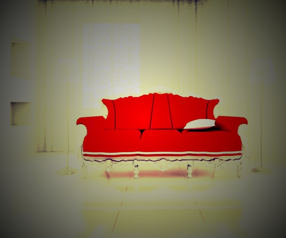 Диван в стиле ампир обои