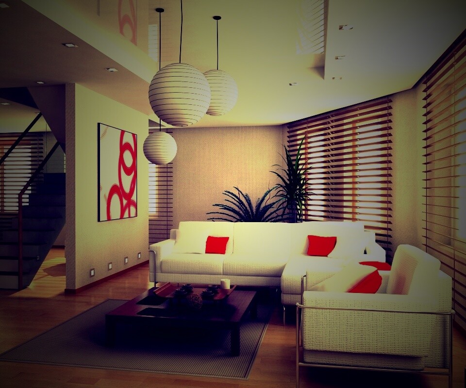 Китайская гостинная обои