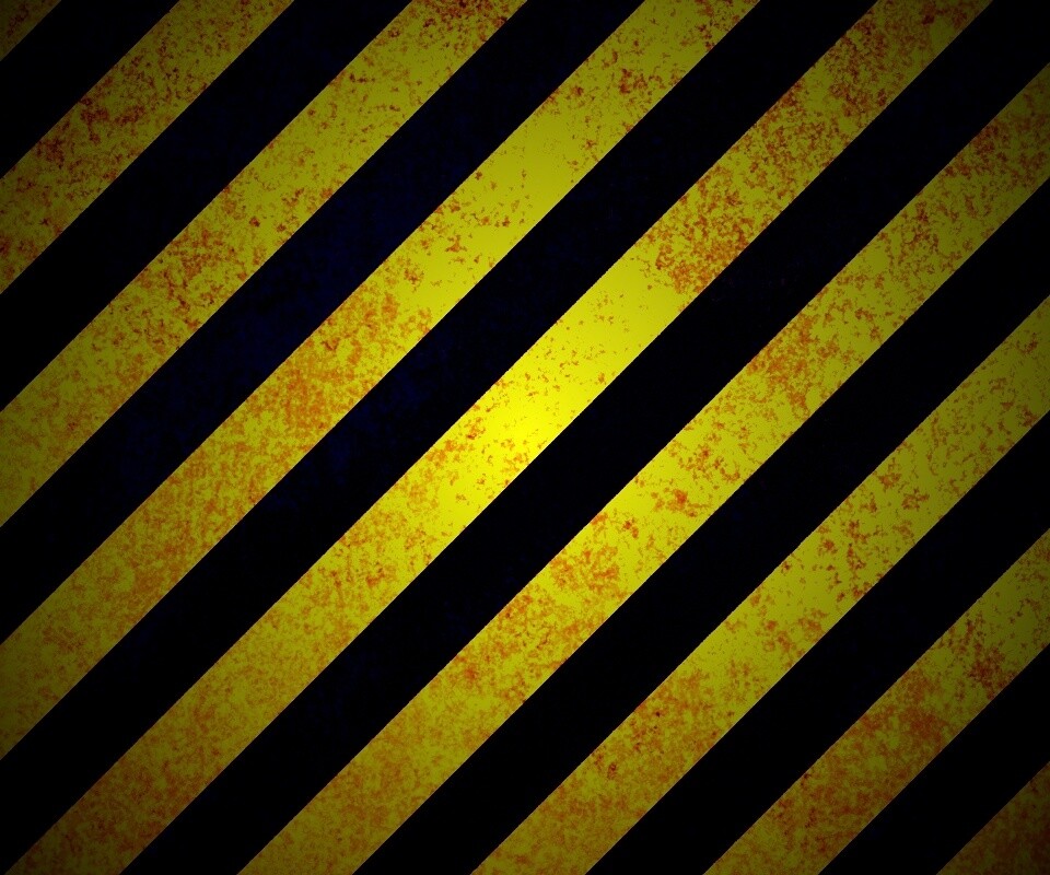 Предупреждающая черно-желтая штриховка обои