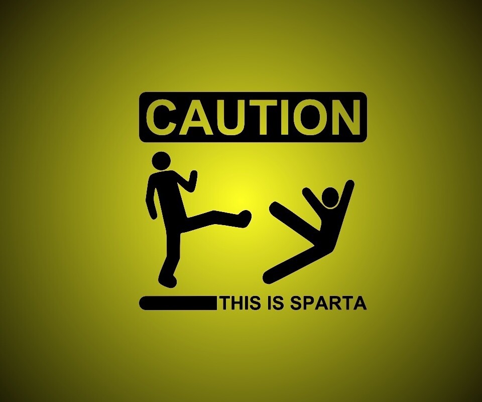 Осторожно, это Спарта обои