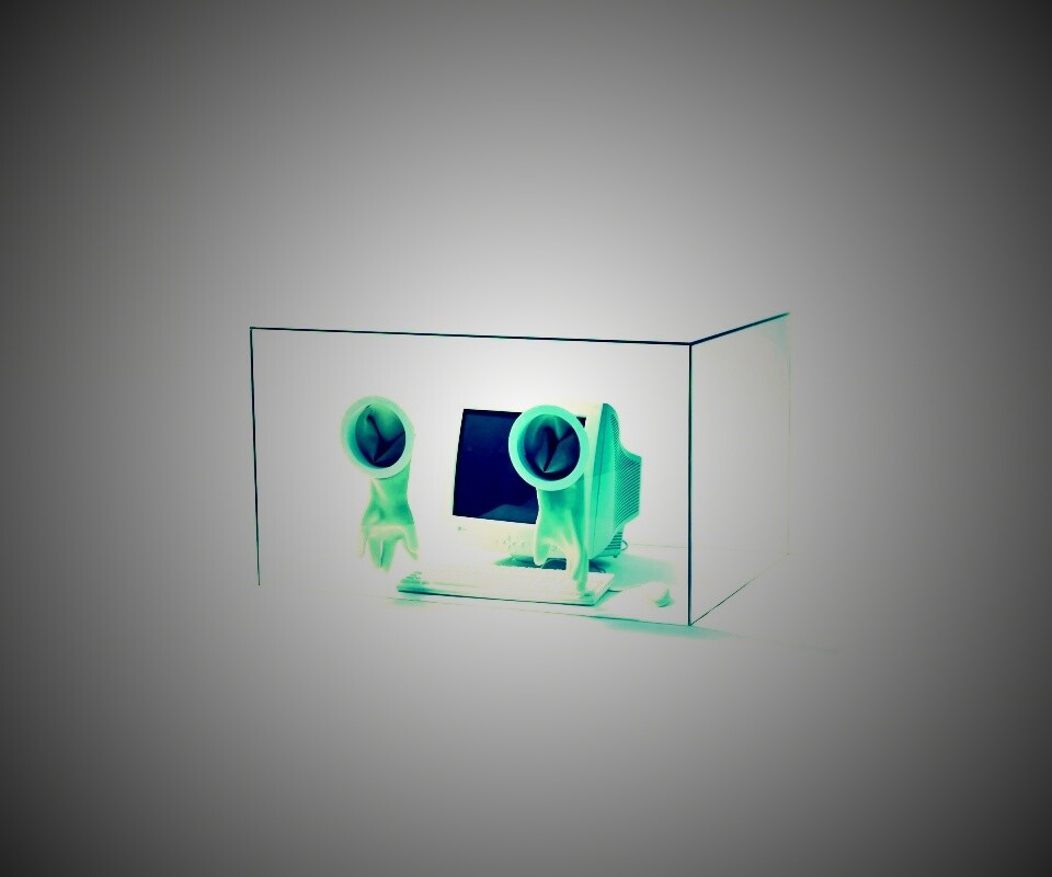 Зараженный компьютер обои