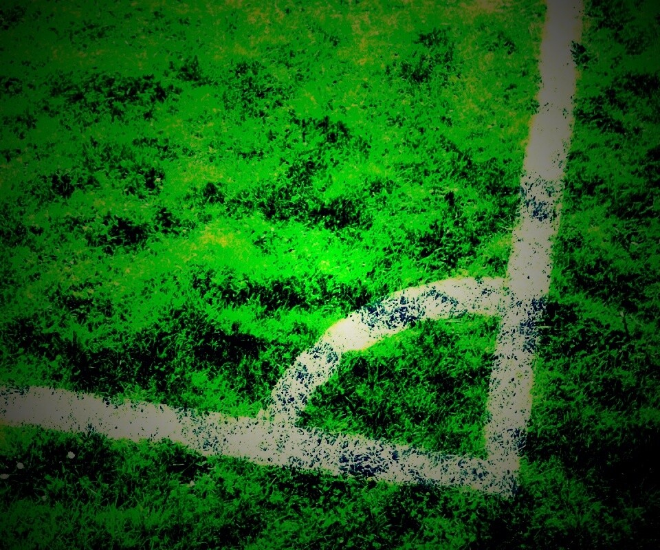 Угол футбольного поля обои