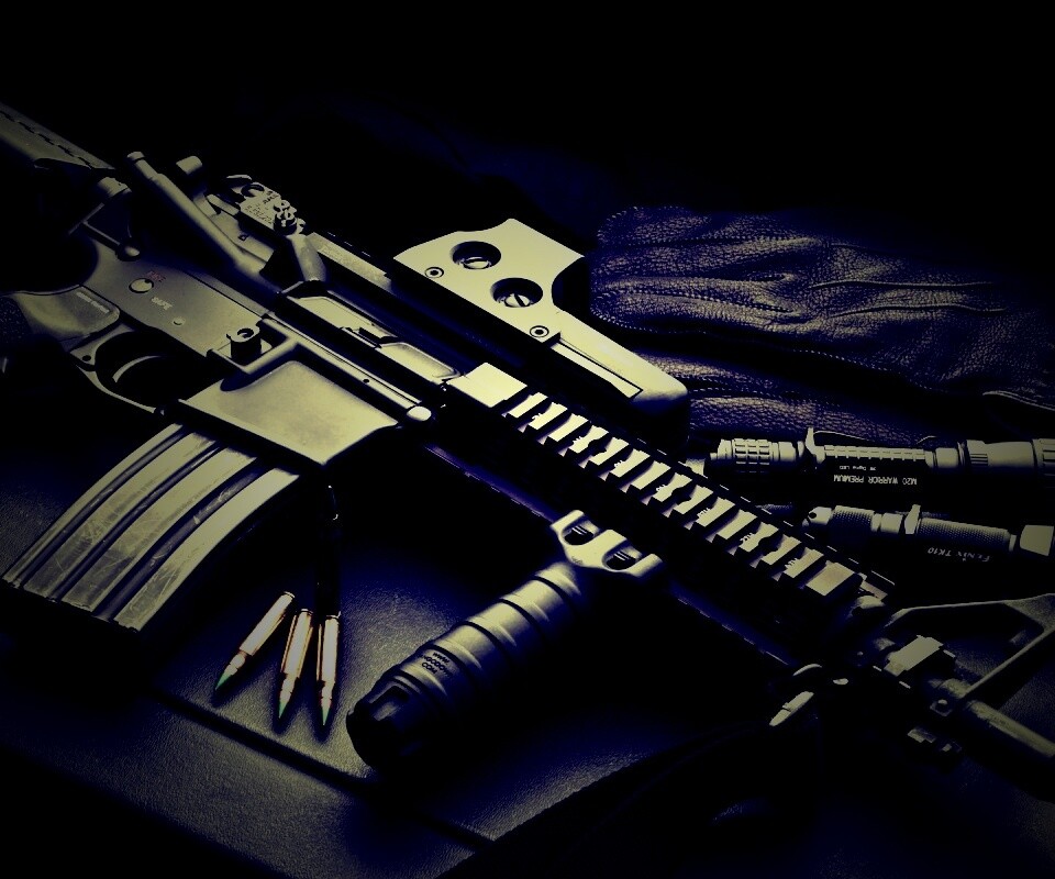 Черный автомат обои