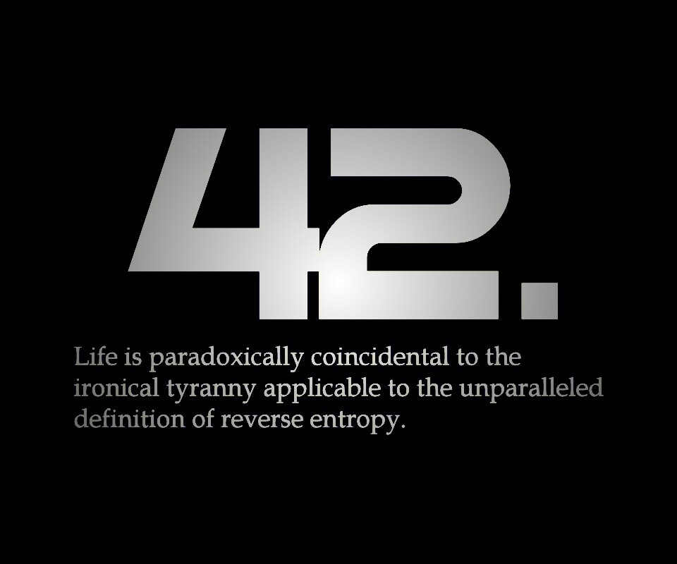 Ответ жизни, вселенной и вообще обои