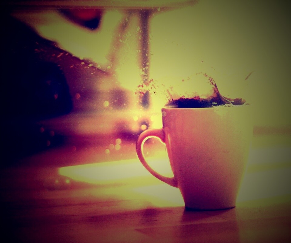 Кофейный всплеск обои
