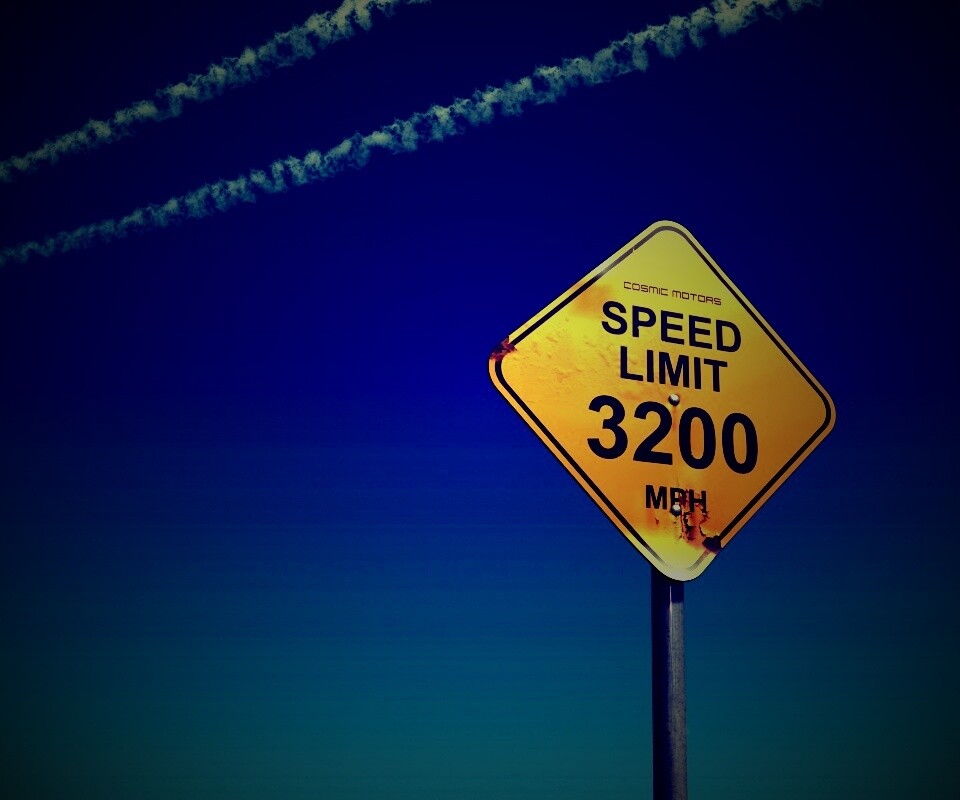 Знак ограничения скорости обои