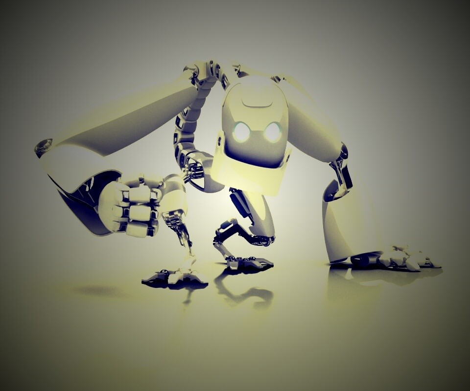 Крадущийся робот обои