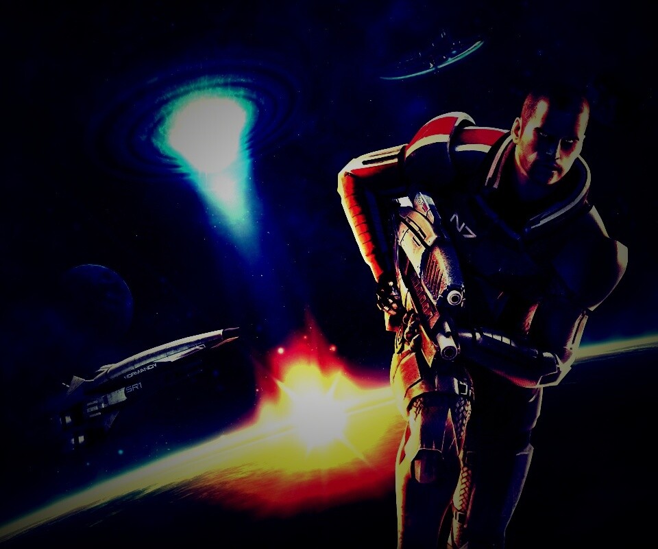 Шепард из вселенной Mass Effect обои