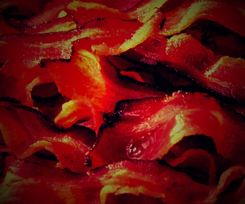 Вкусный жаренный бекончик обои