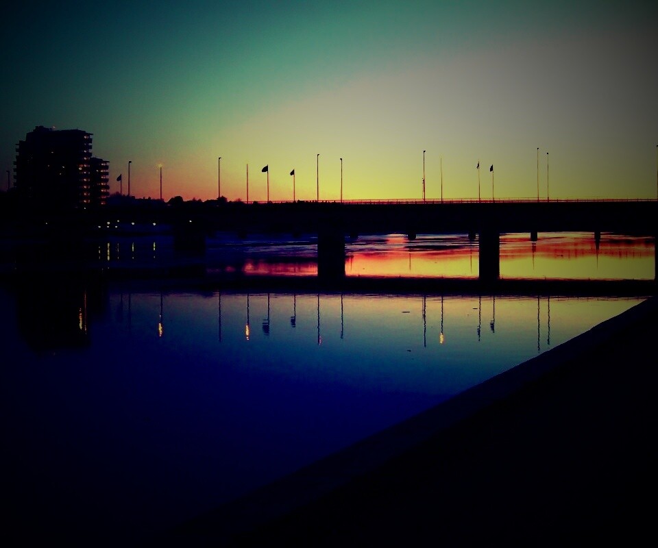 Живописный мост обои