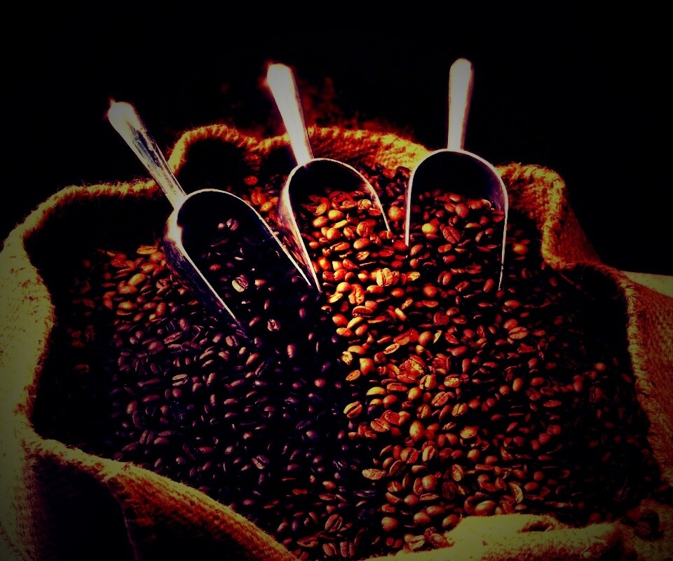 Мешок кофейных зерен обои