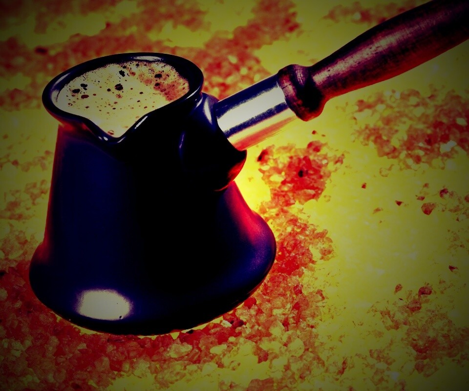 Кофе на углях обои