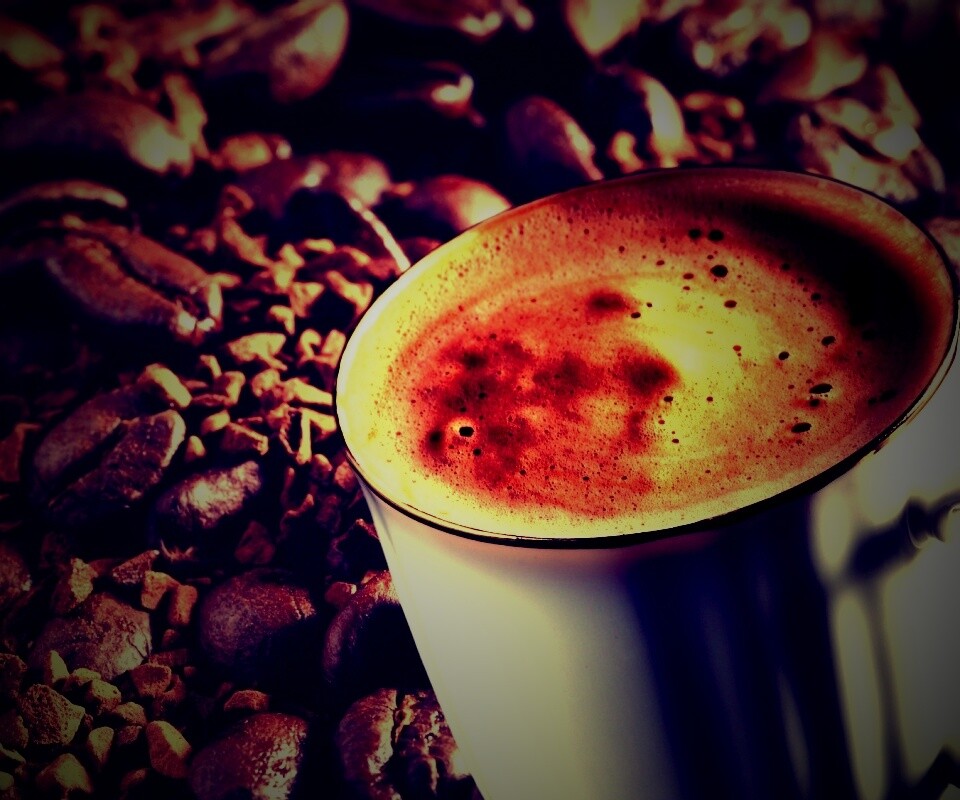 Кружка заварного кофе обои